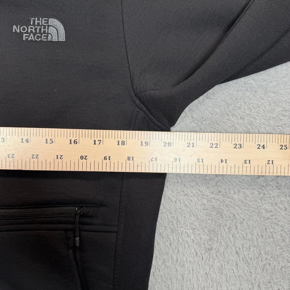 The North Face Mens Black Softshell Full Zip Mock Neck Jacket Small S/P